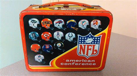 1976 nfl metal lunch box|1976 NFL Lunch box for sale .